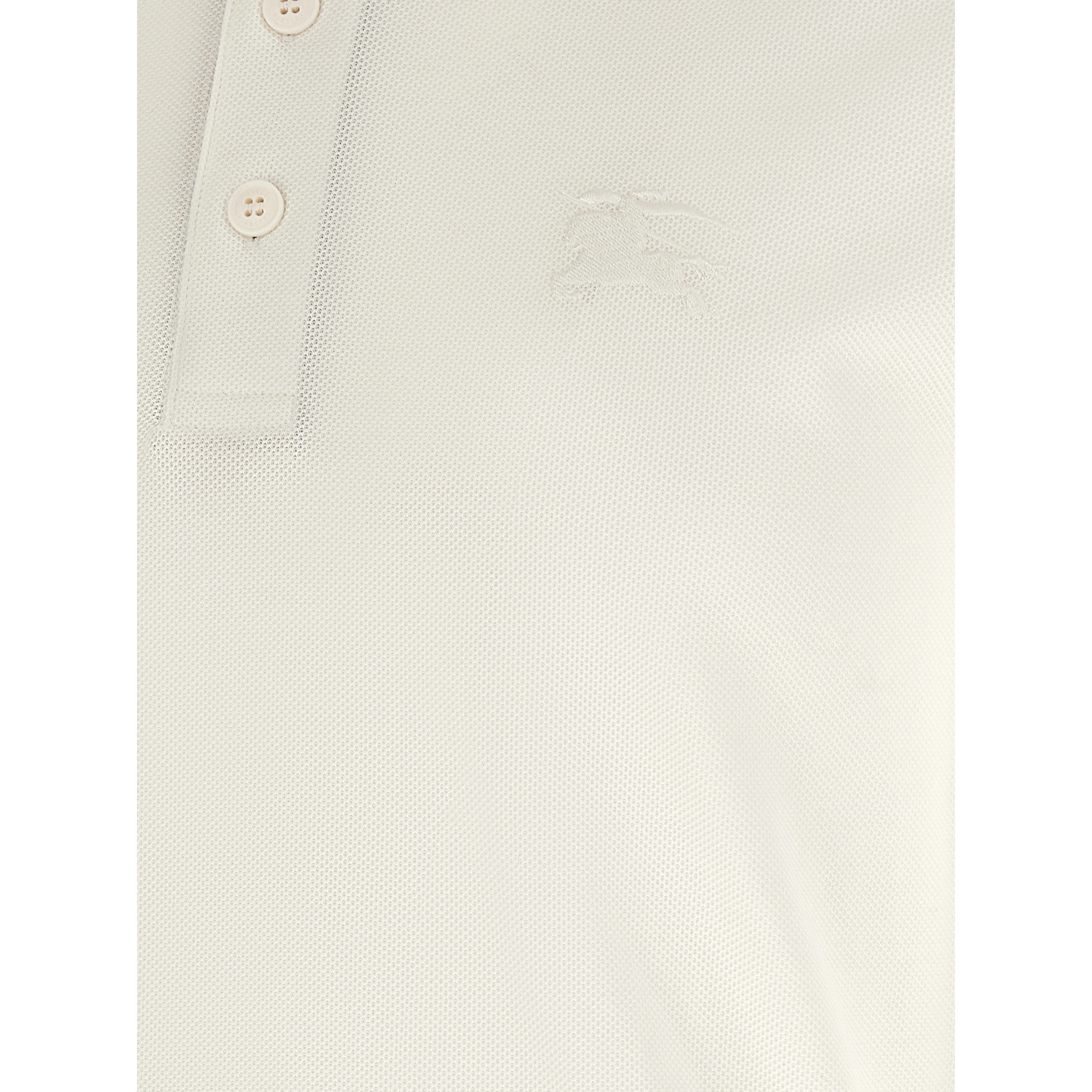 White Cotton Polo Shirt