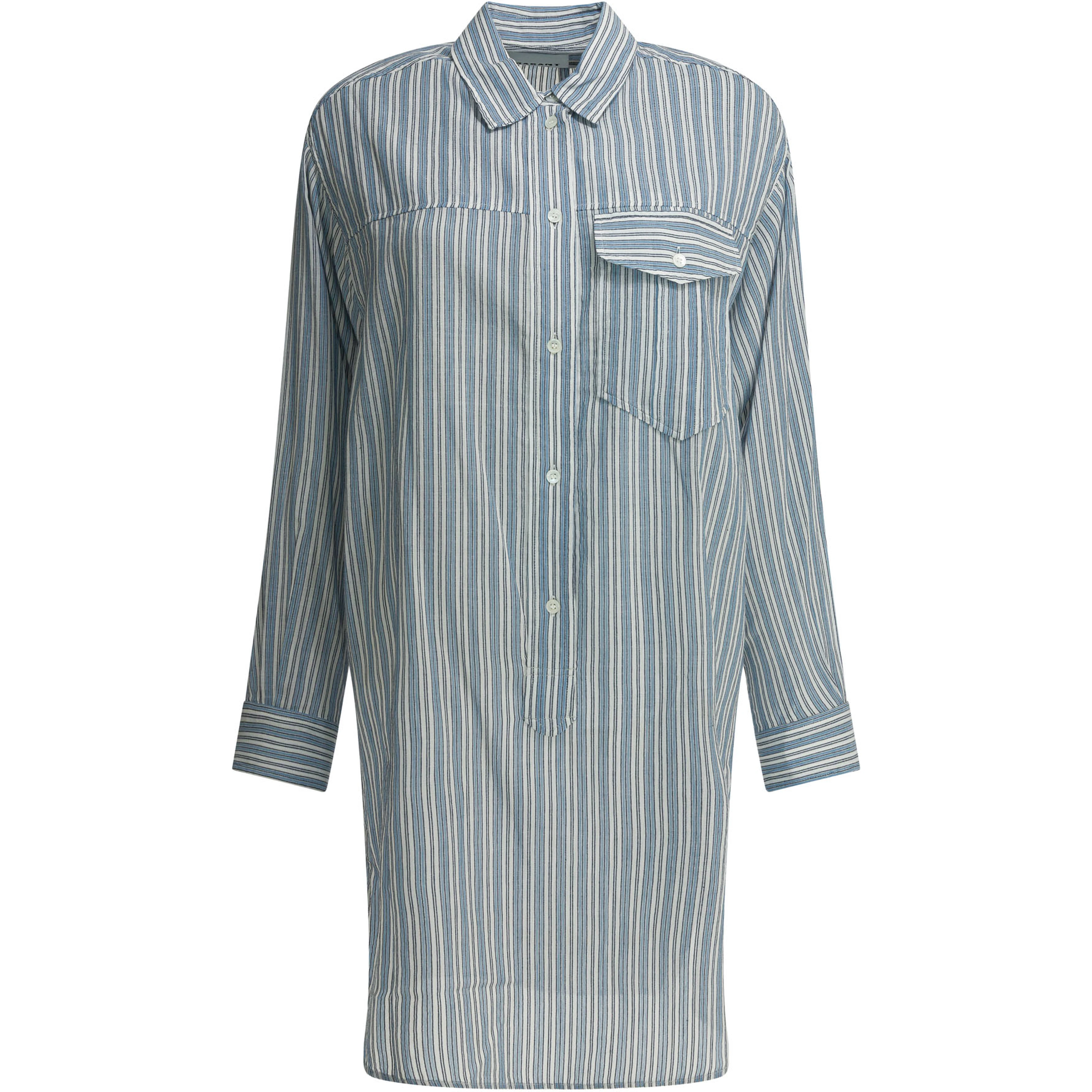 Striped chemisier dress