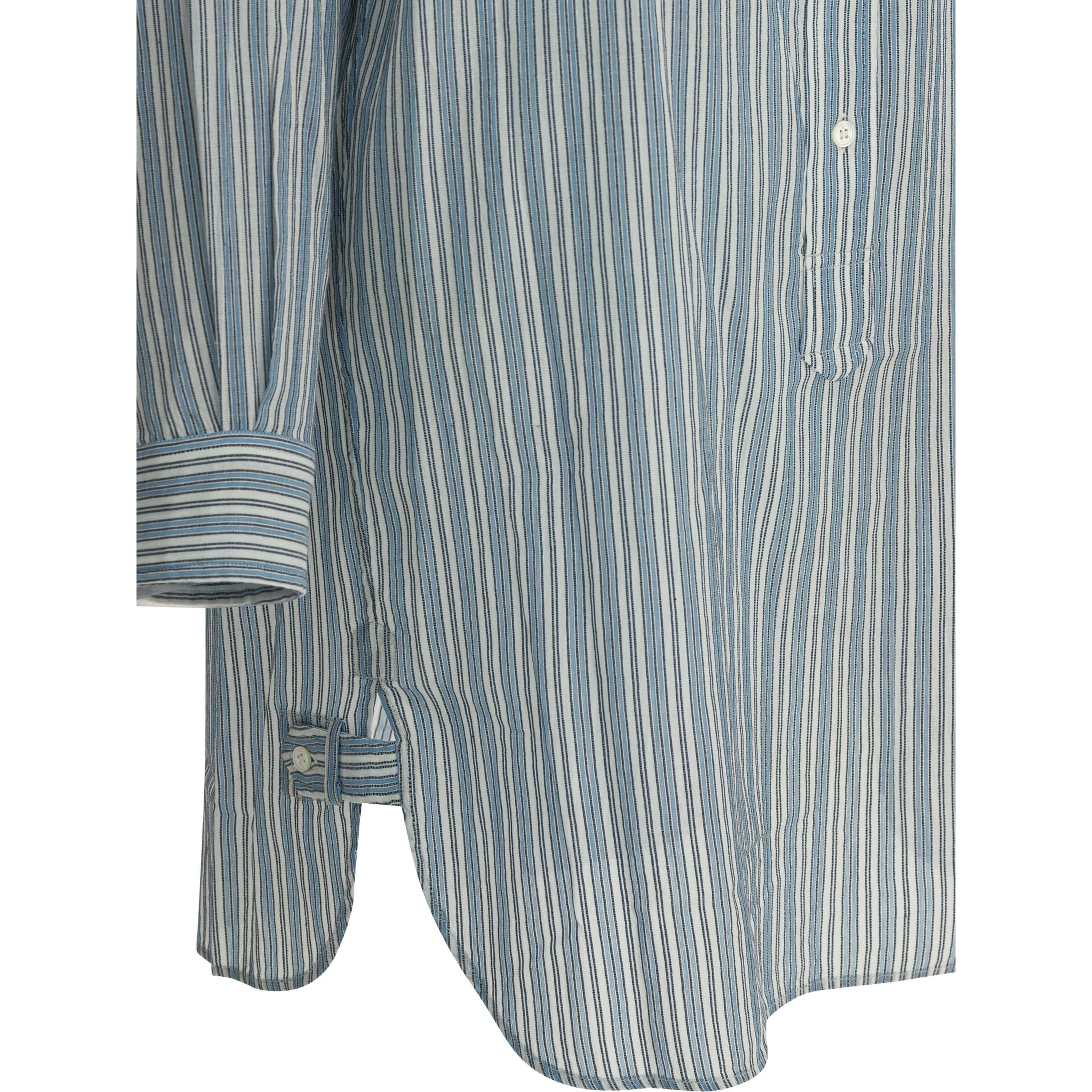 Striped chemisier dress