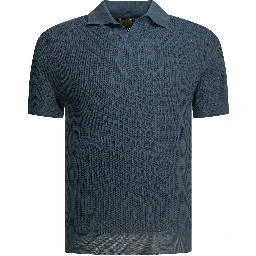 "Mercedes 300" buttonless polo shirt