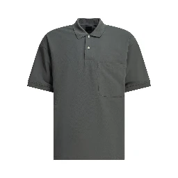 "Tech" Button-Down Polo Shirt