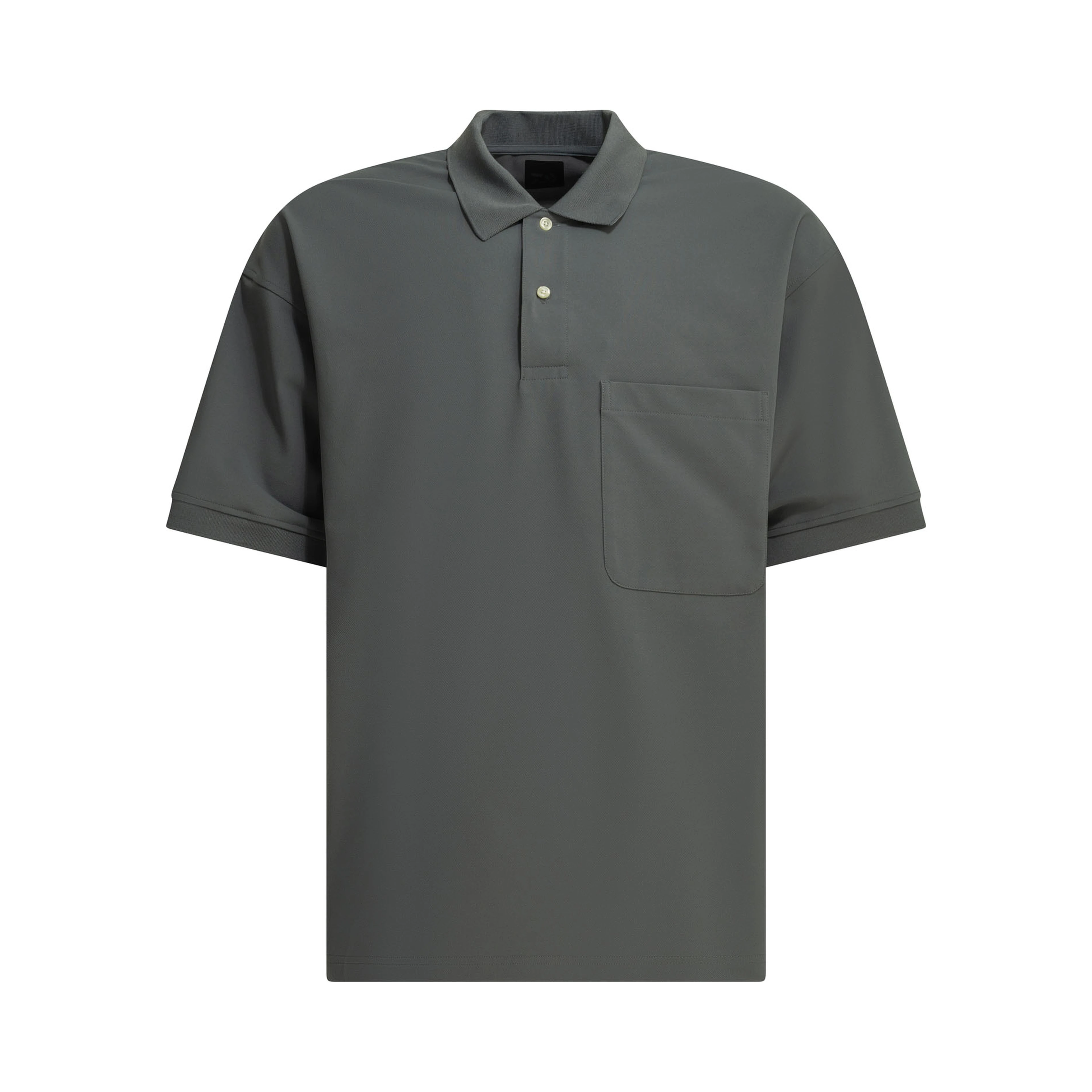 "Tech" Button-Down Polo Shirt
