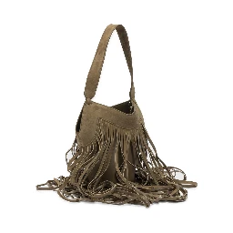 "Nano Lotus Fringe" Small Shoulder Bag