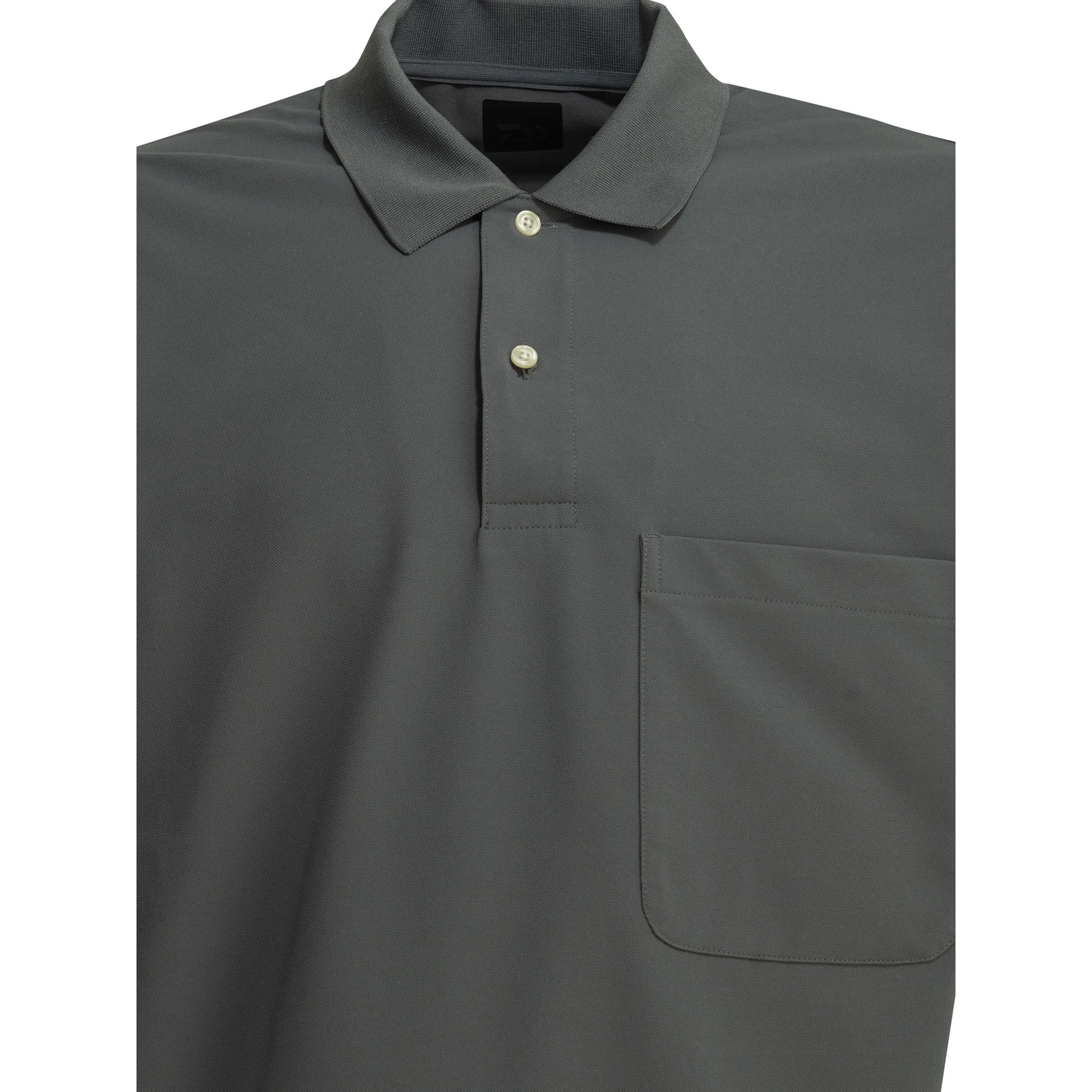 "Tech" Button-Down Polo Shirt