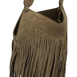 "Nano Lotus Fringe" Small Shoulder Bag