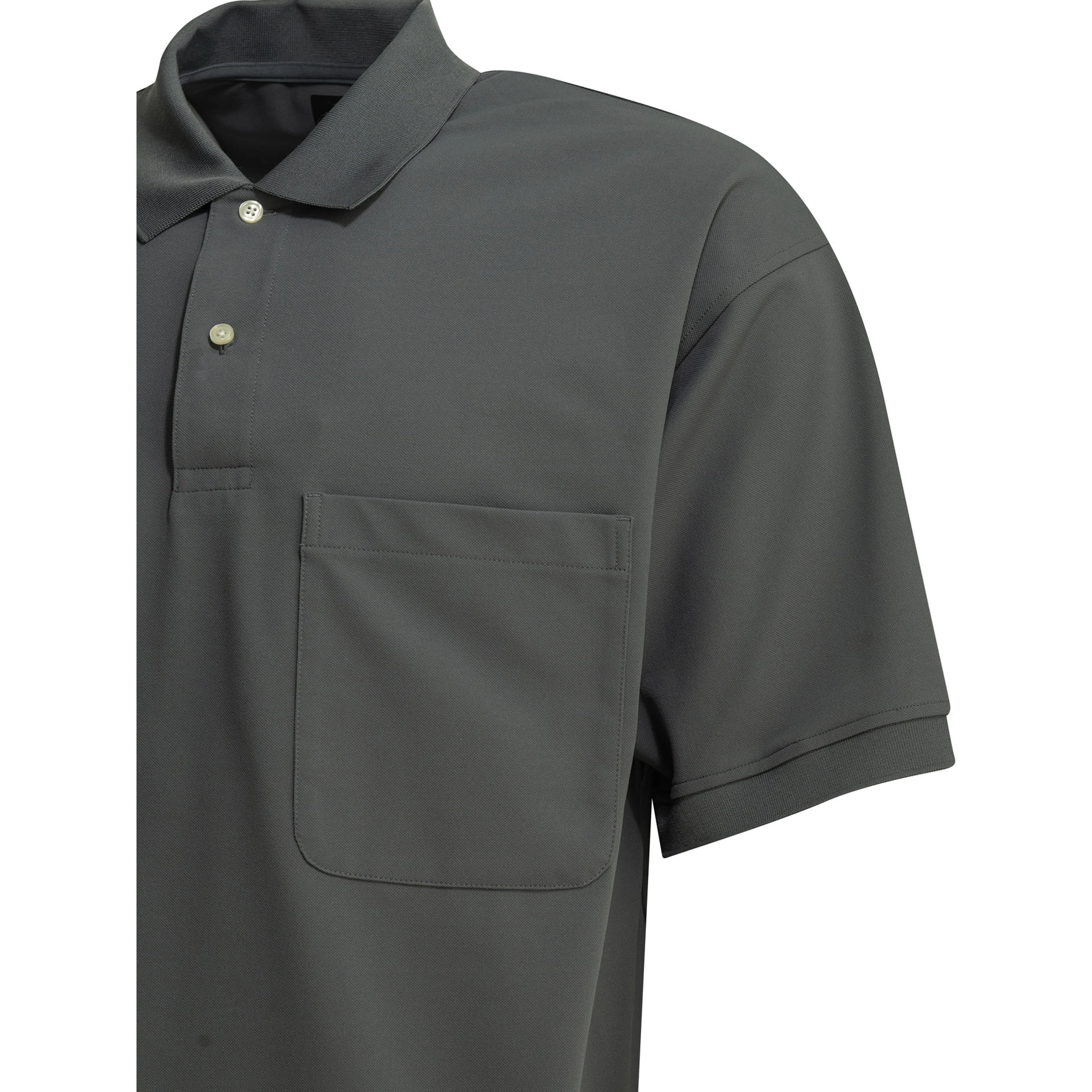"Tech" Button-Down Polo Shirt