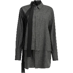 Short wool shirtdress