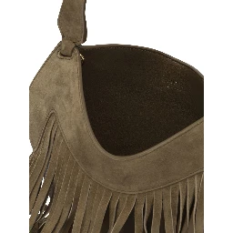 "Nano Lotus Fringe" Small Shoulder Bag
