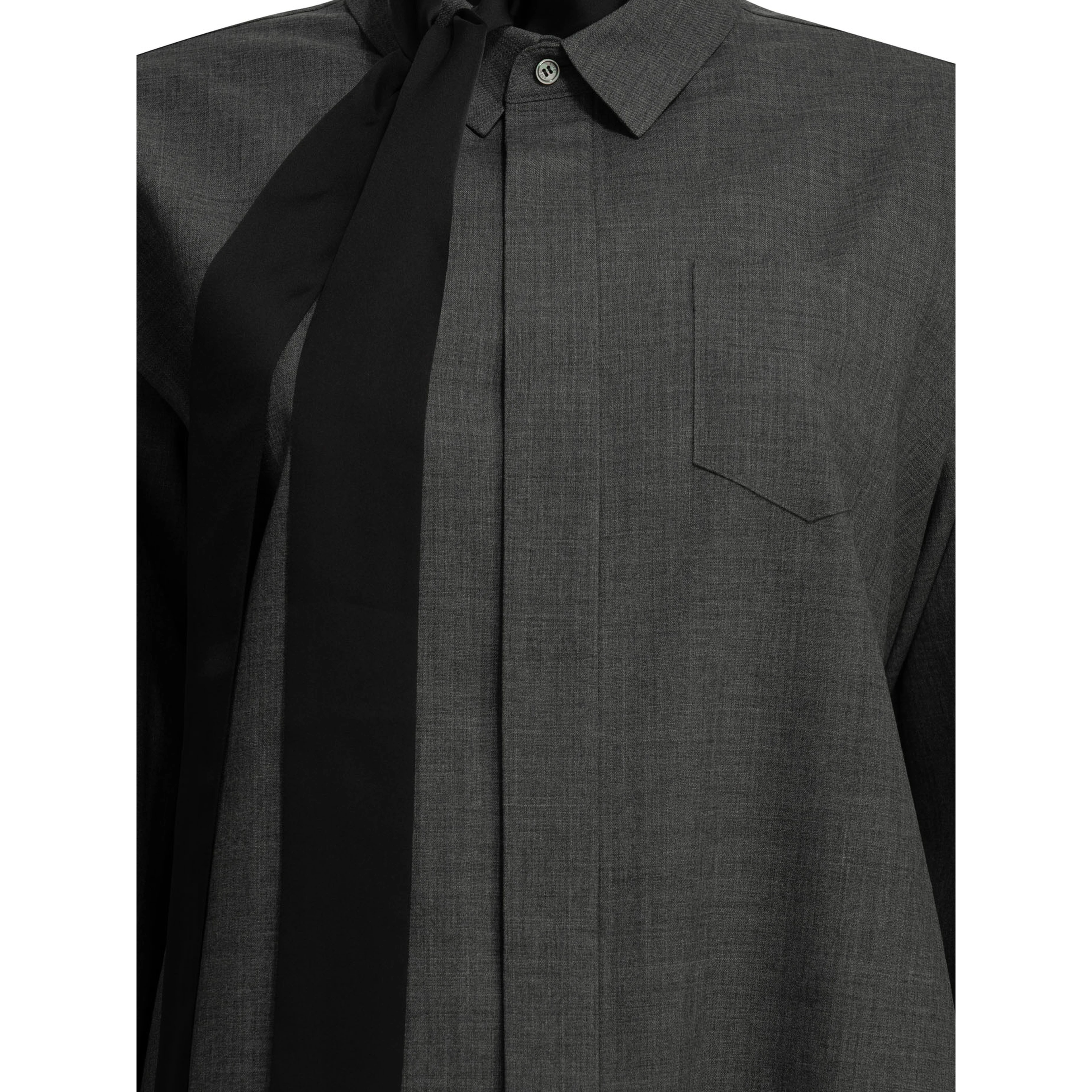 Short wool shirtdress