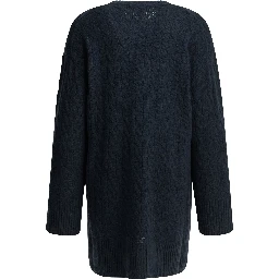 Short knit dress with logo