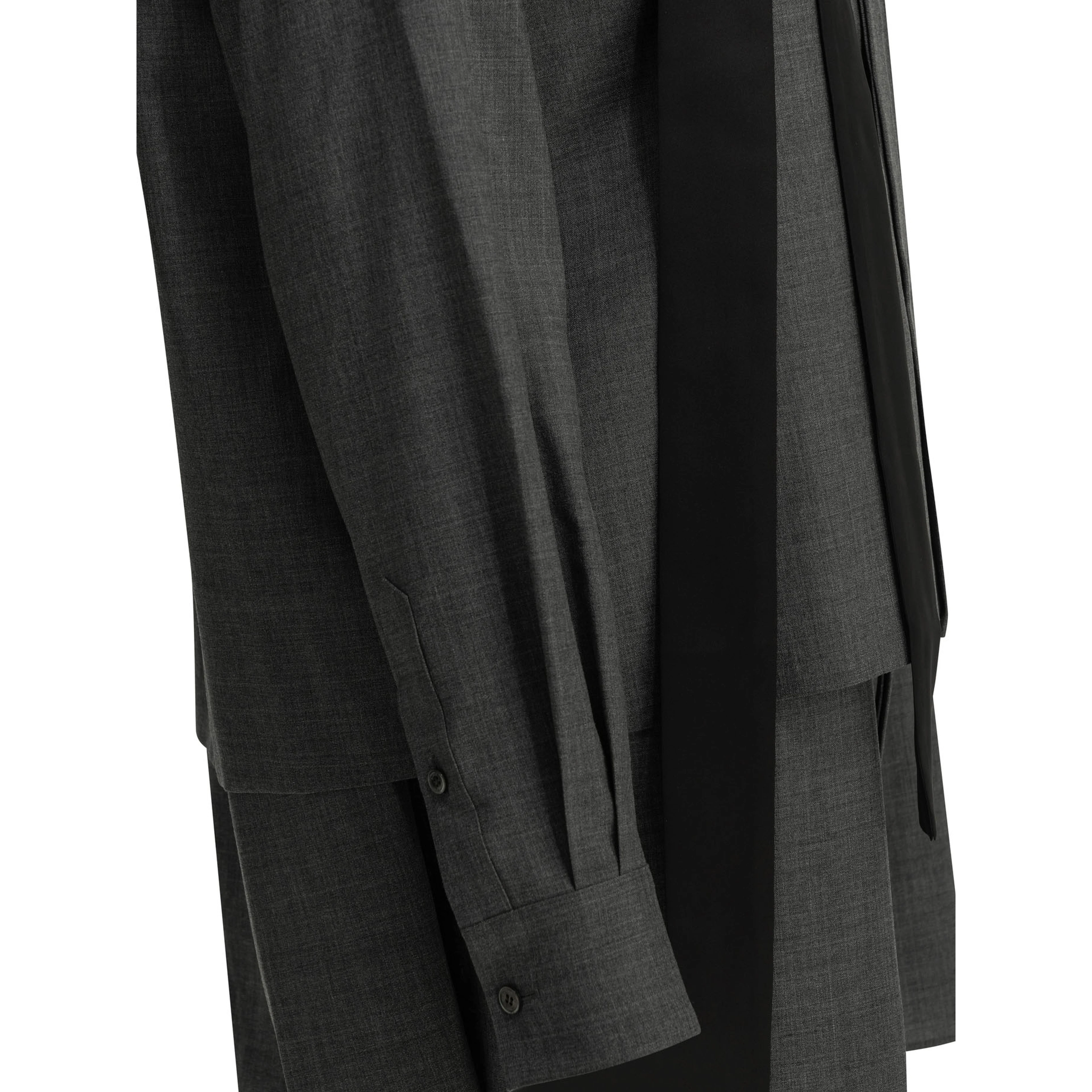 Short wool shirtdress
