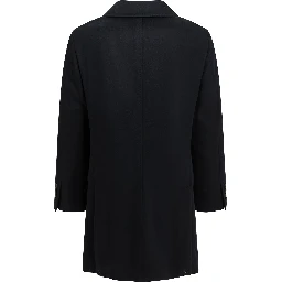 Short coat made of virgin wool fabric