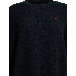 Short knit dress with logo