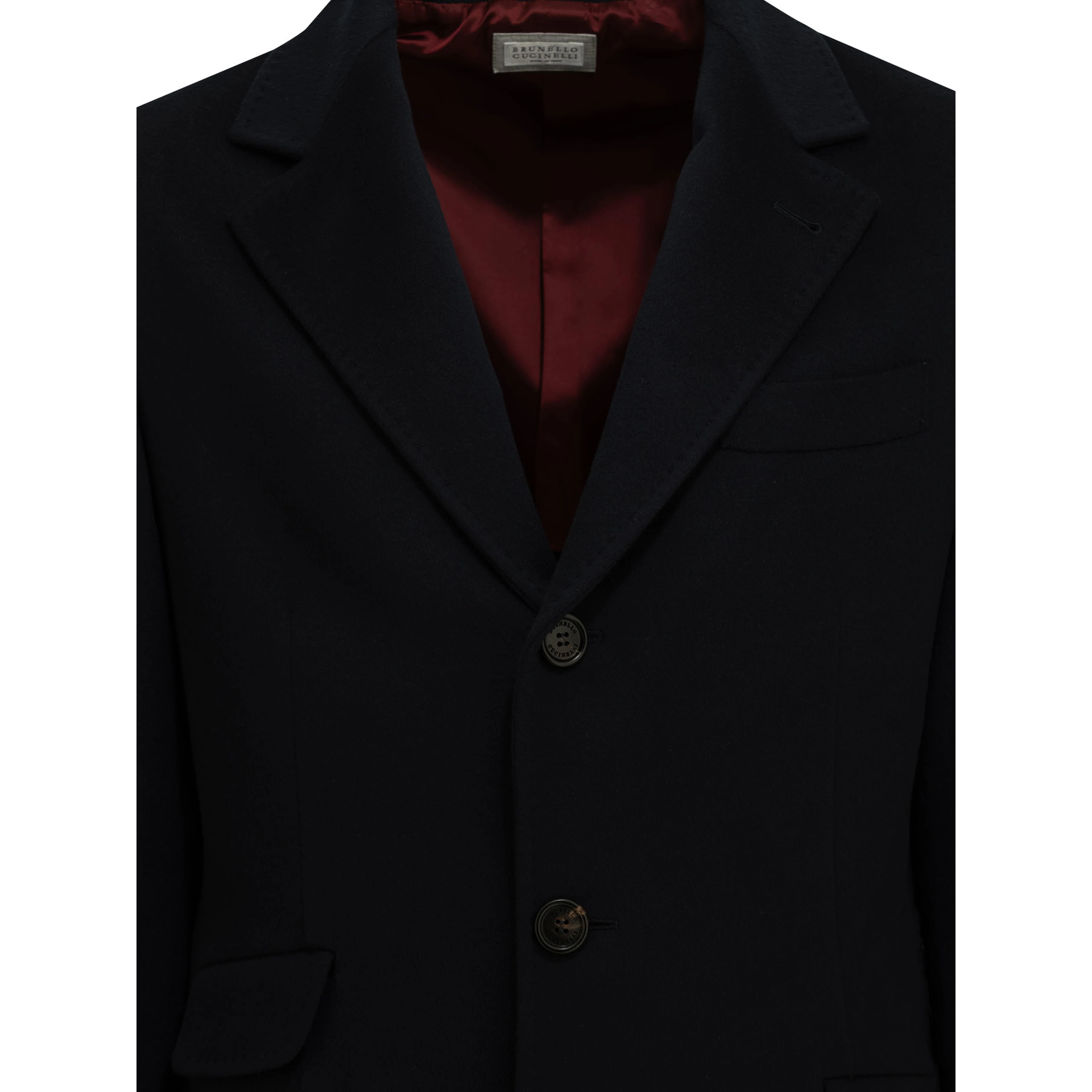 Short coat made of virgin wool fabric