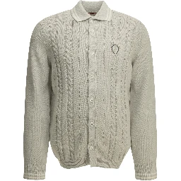 Cardigan with logo