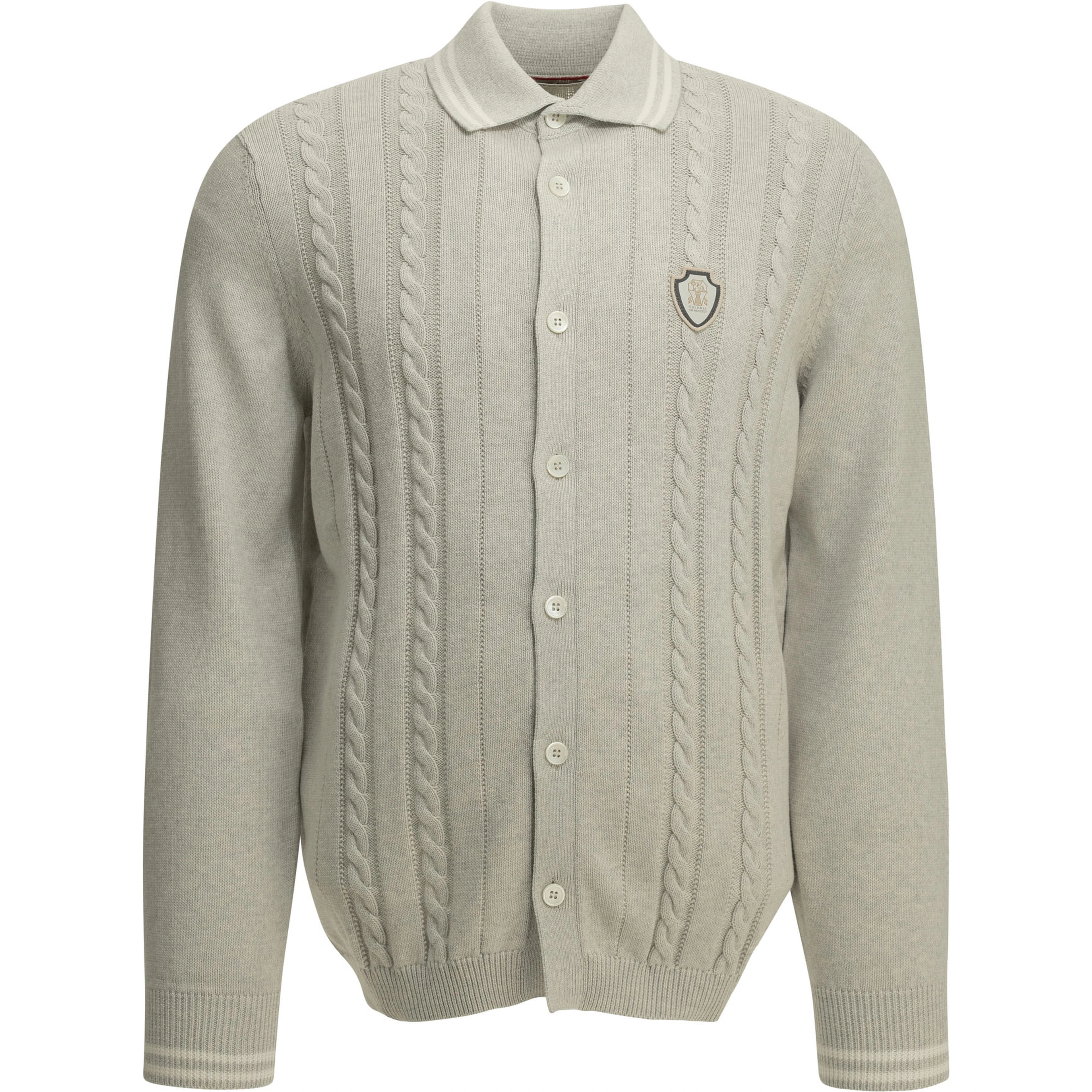 Cardigan with logo