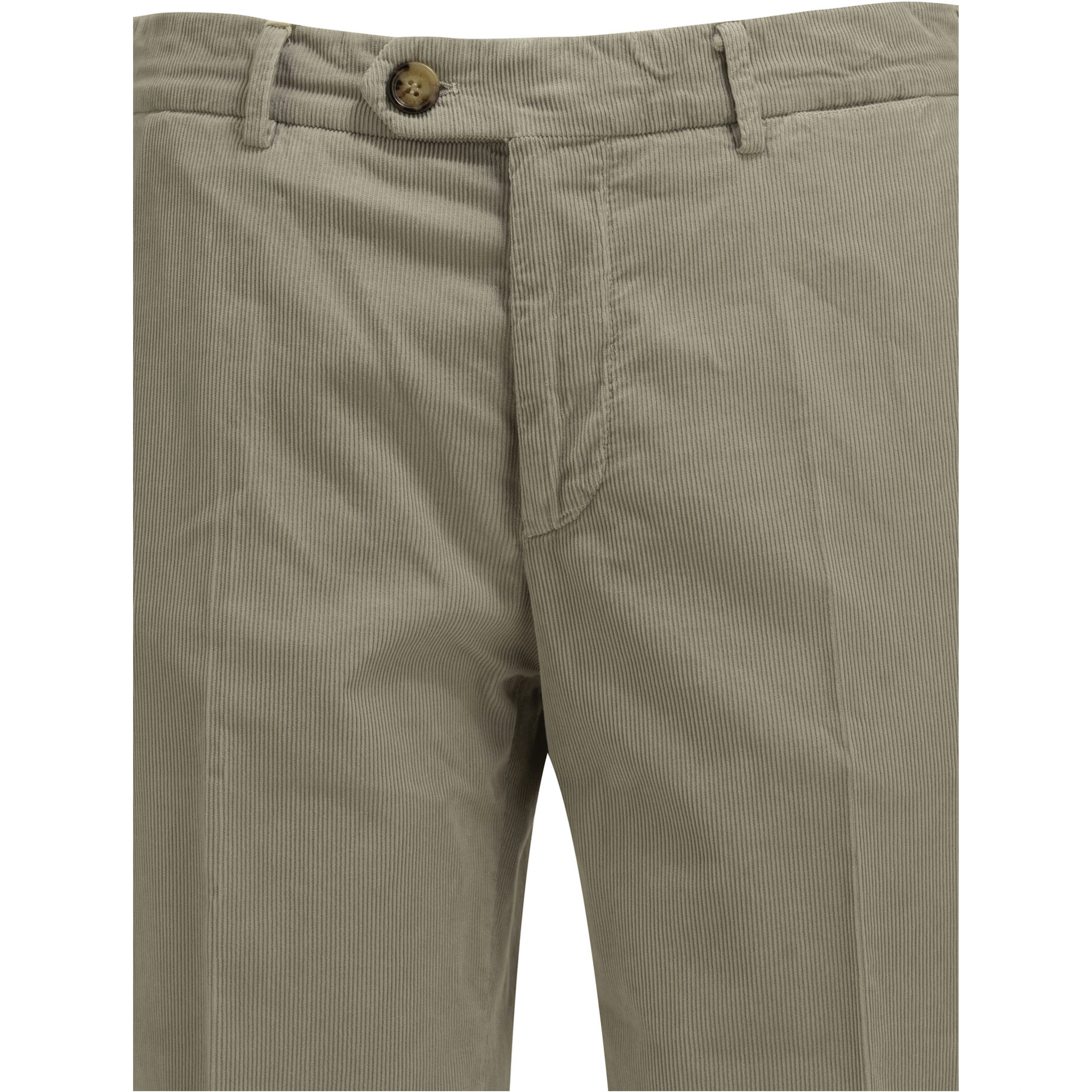 Tailored cotton velvet pants
