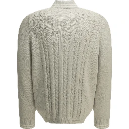 Cardigan with logo