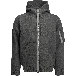 Zip-up hooded sweatshirt