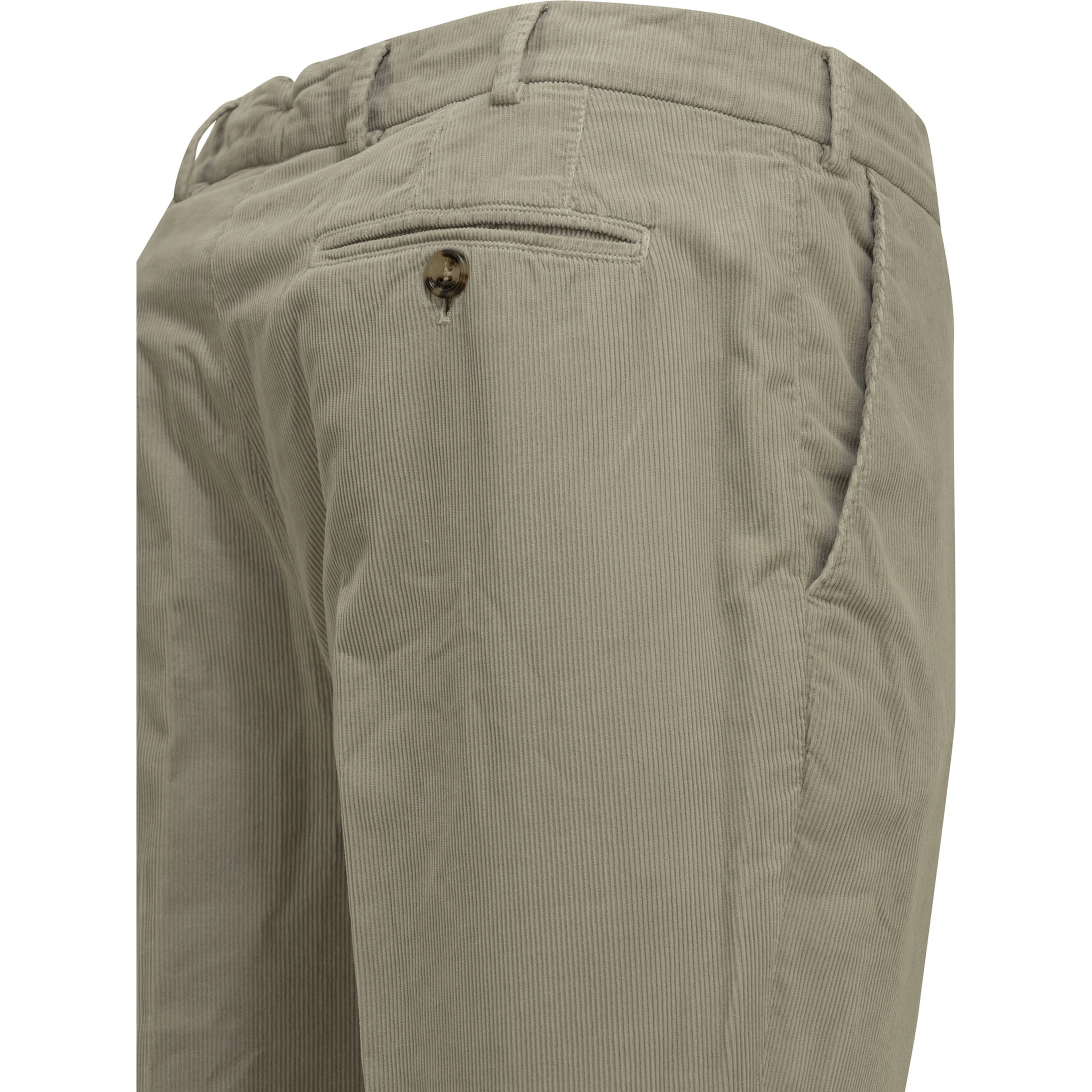 Tailored cotton velvet pants