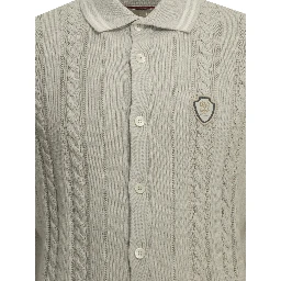 Cardigan with logo