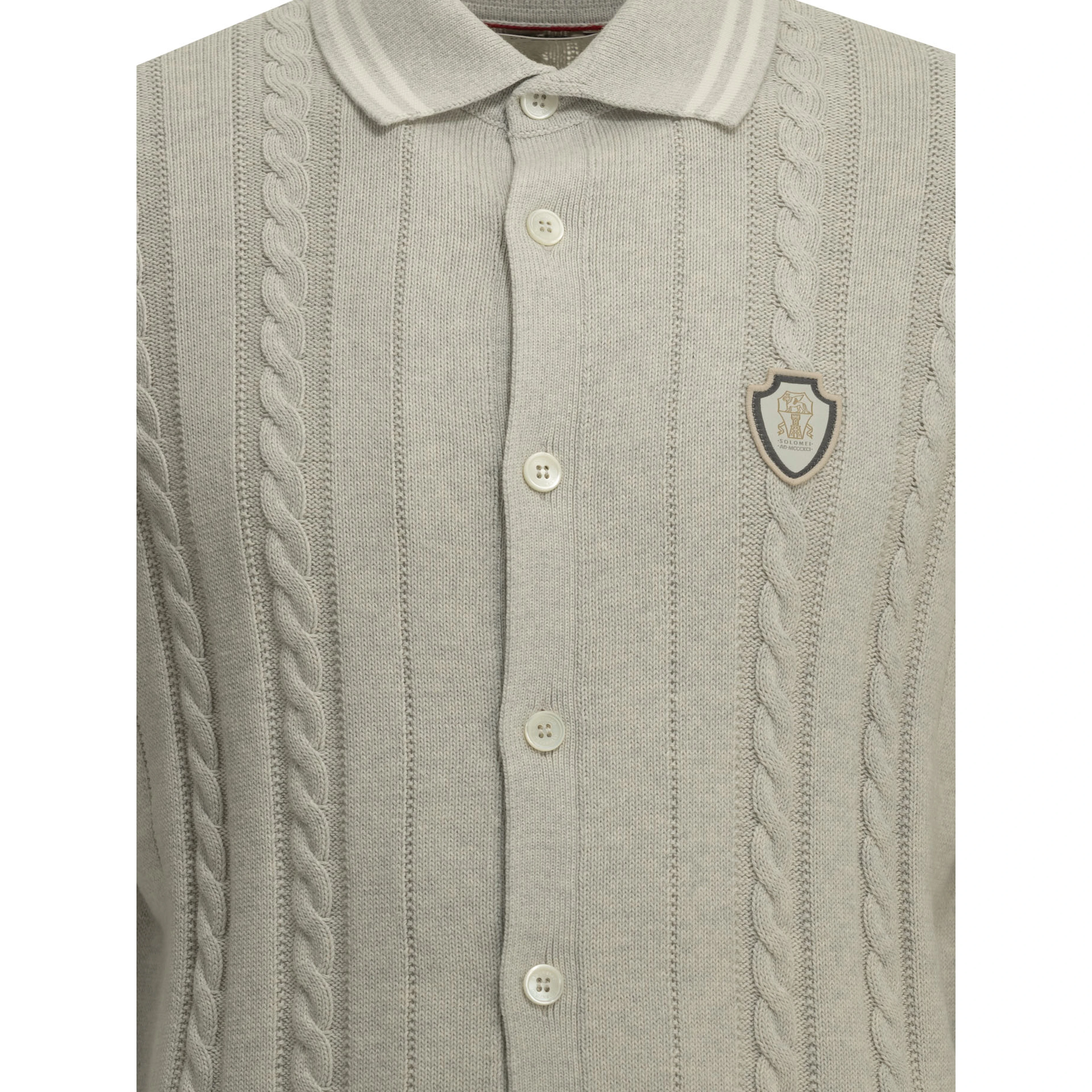 Cardigan with logo