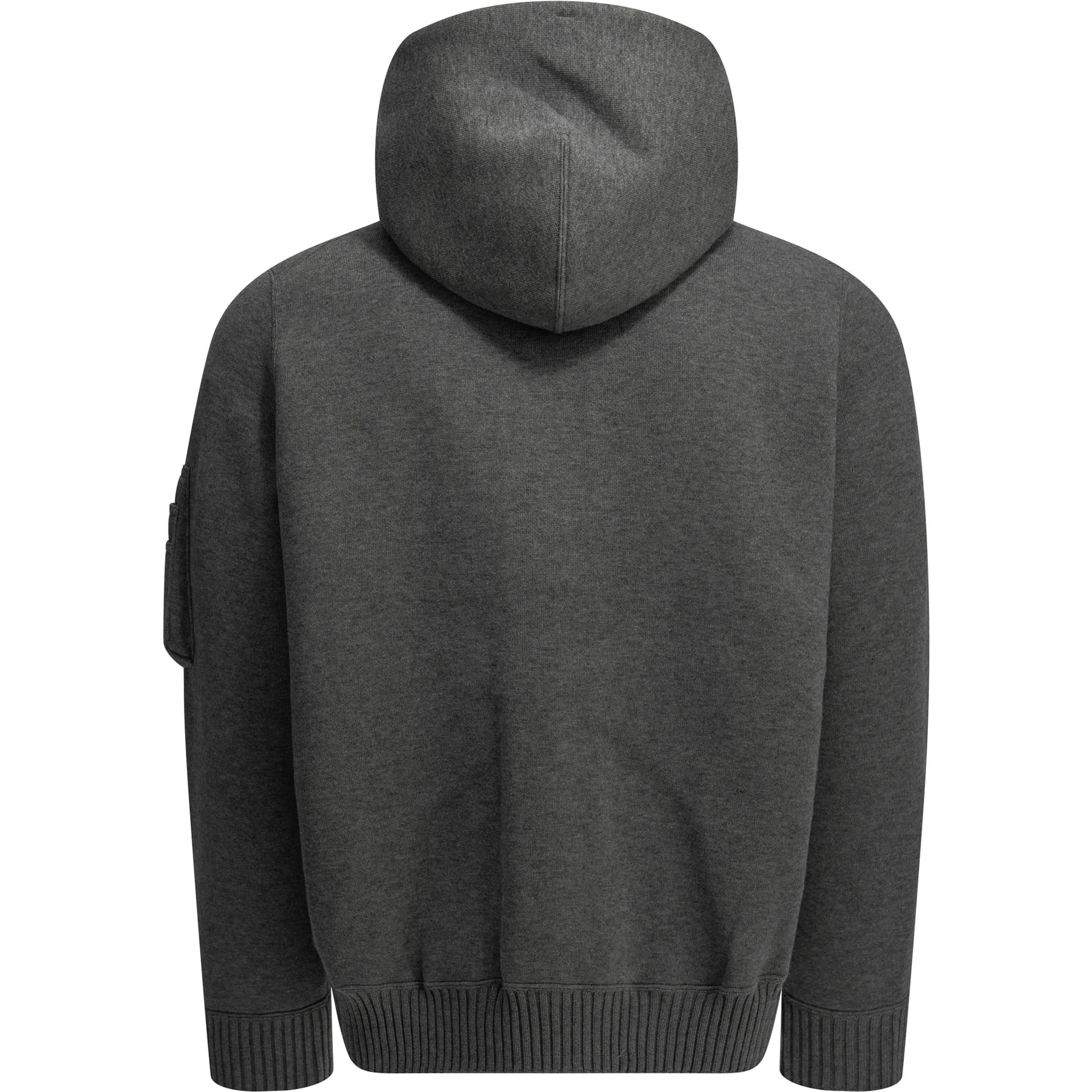 Zip-up hooded sweatshirt