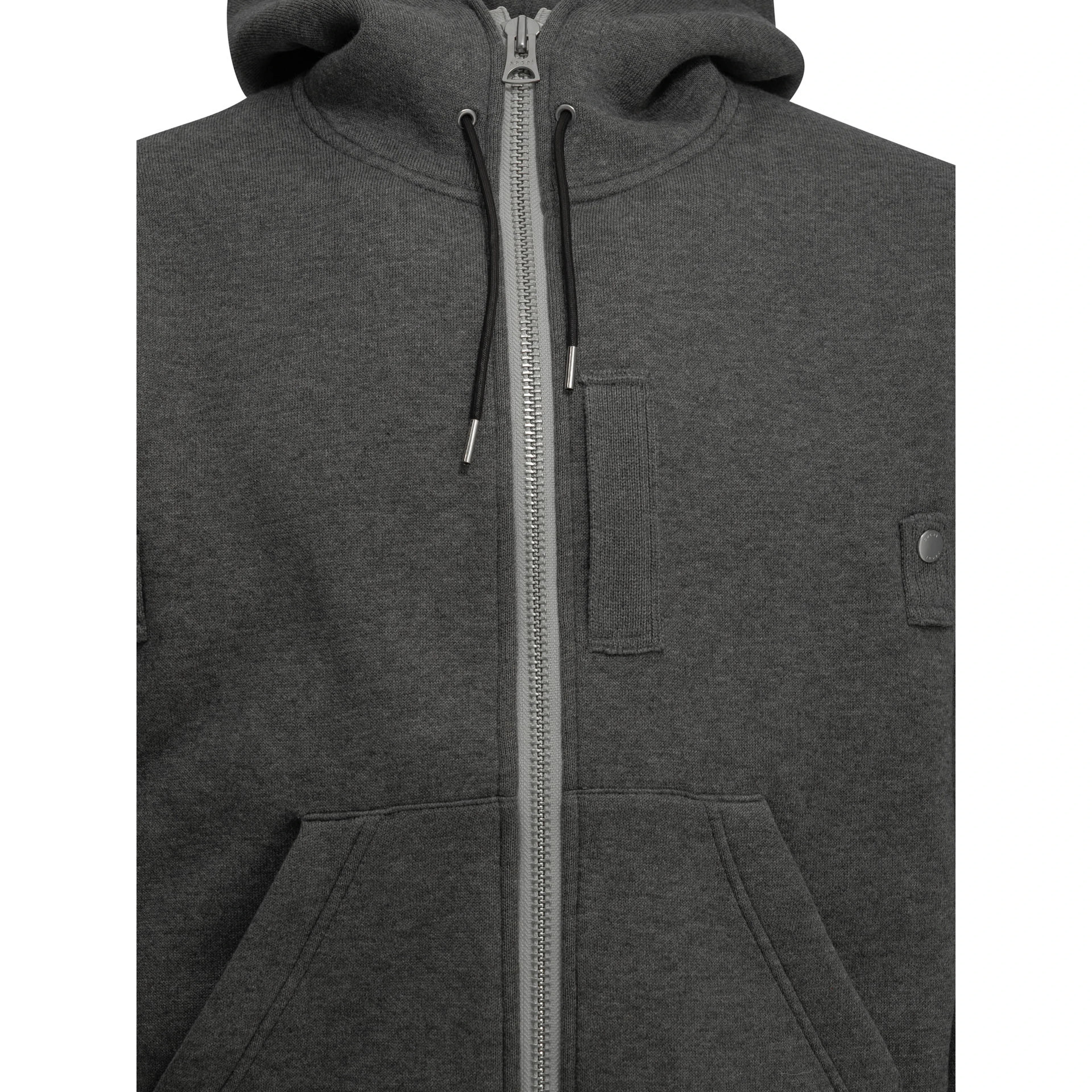 Zip-up hooded sweatshirt