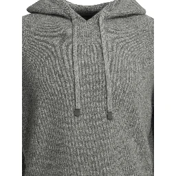 Cashmere hooded sweater