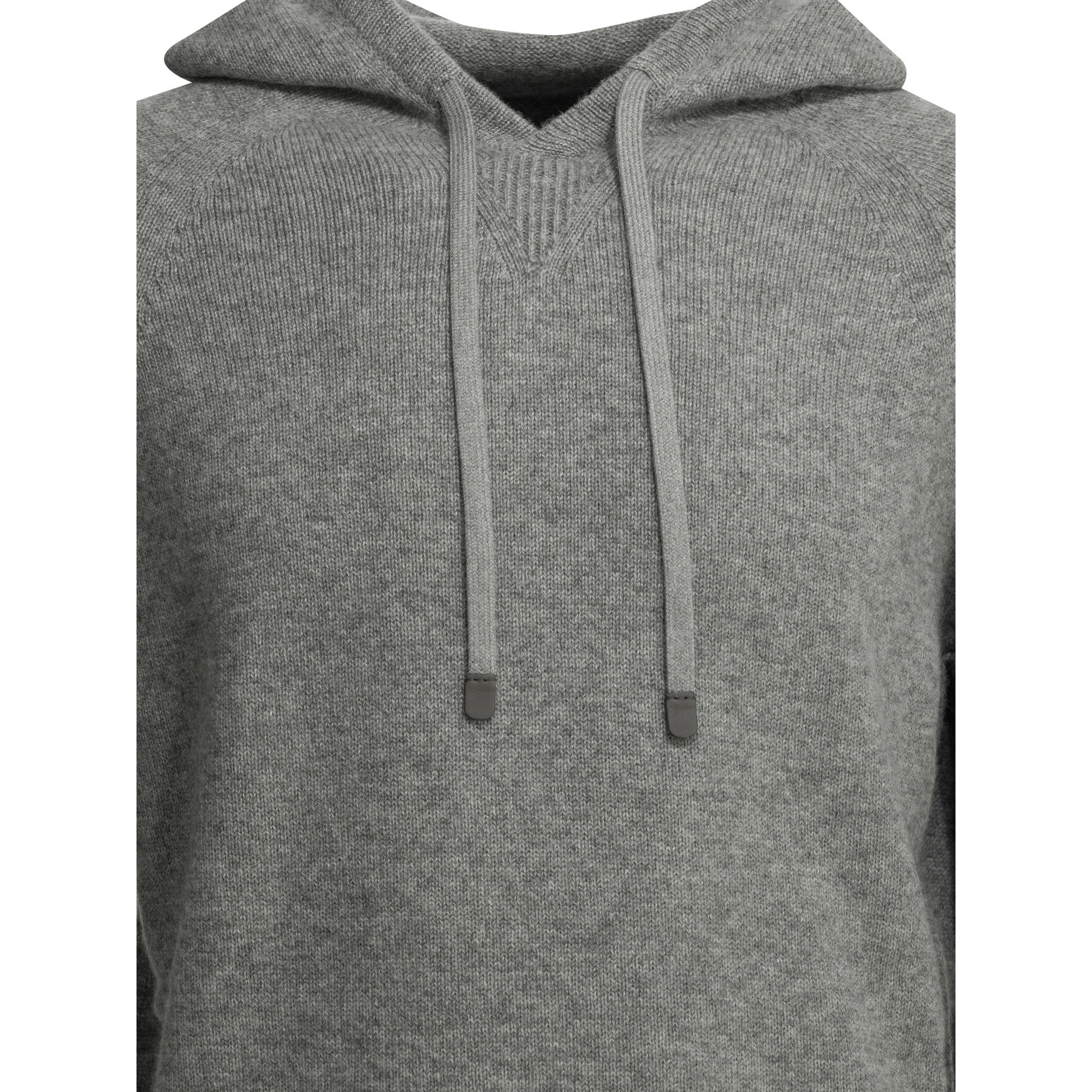 Cashmere hooded sweater
