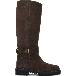 "VLogo" Knee-High Boots