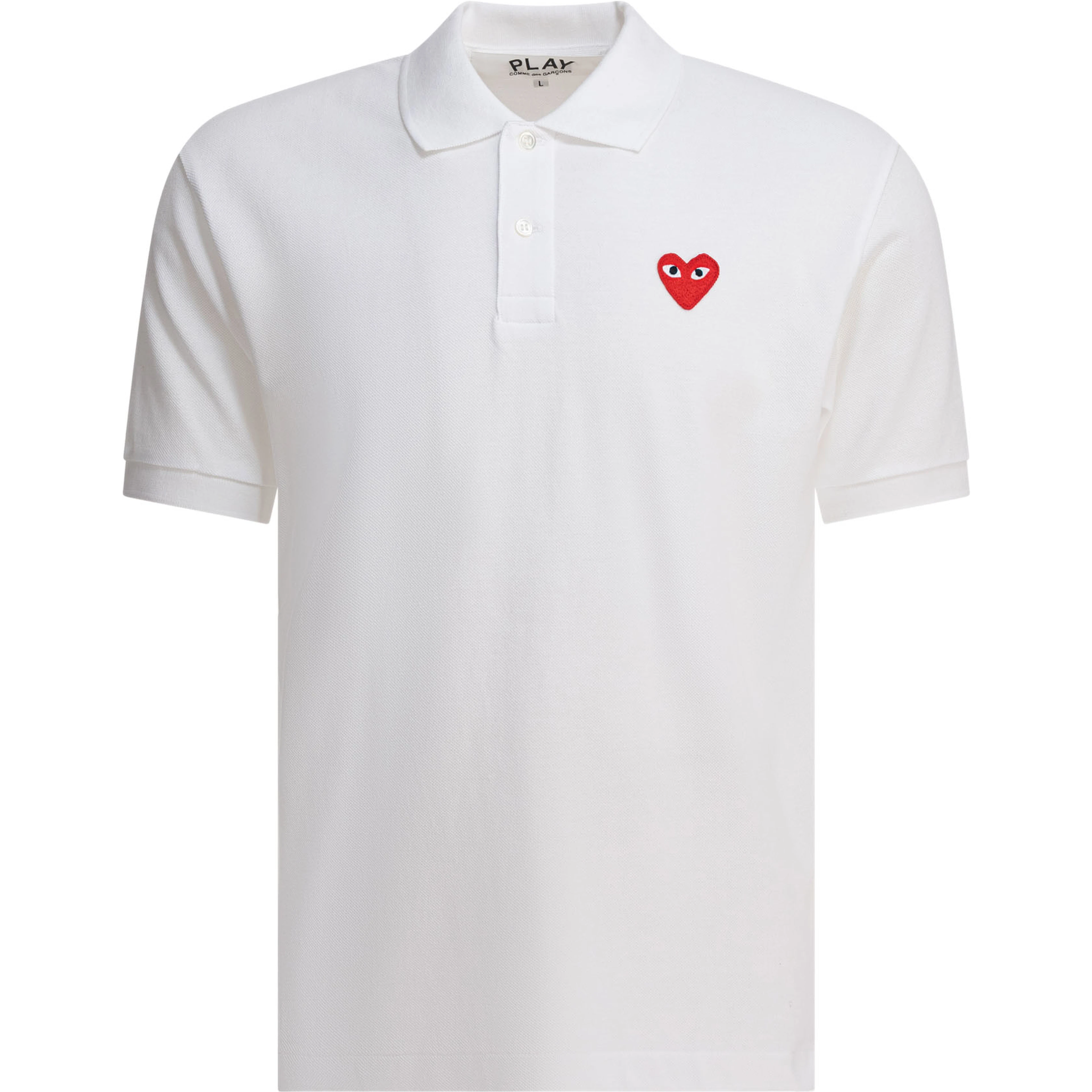 "Red Emblem" Button-Down Polo Shirt