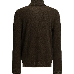 Sweater with a half-zip and logo