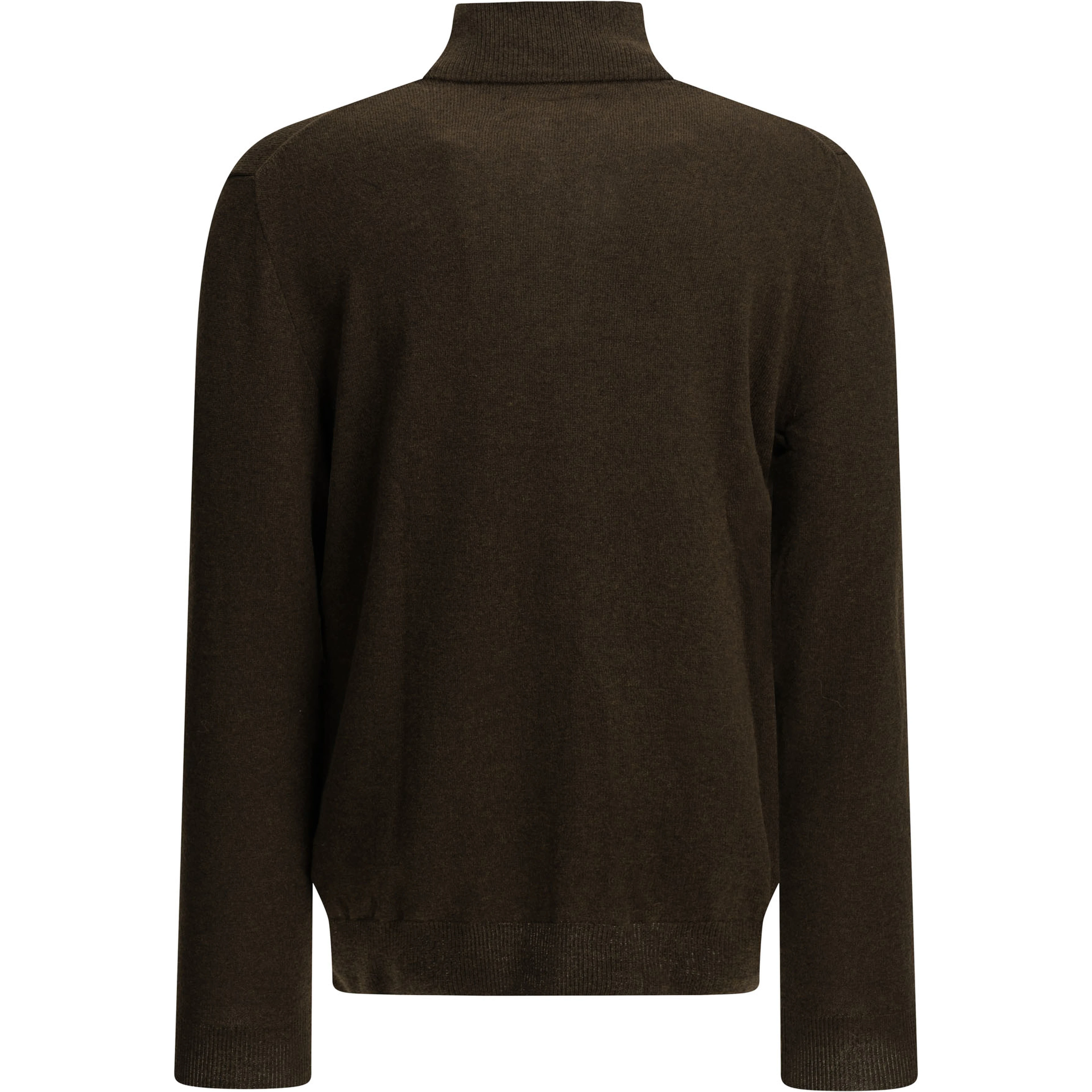 Sweater with a half-zip and logo
