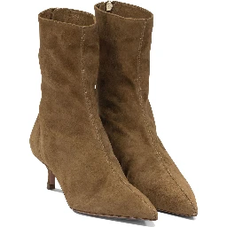 "Montmartre 50MM" Ankle Boots with Zipper