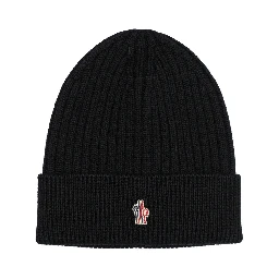 Wool beanie with logo