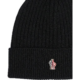 Wool beanie with logo