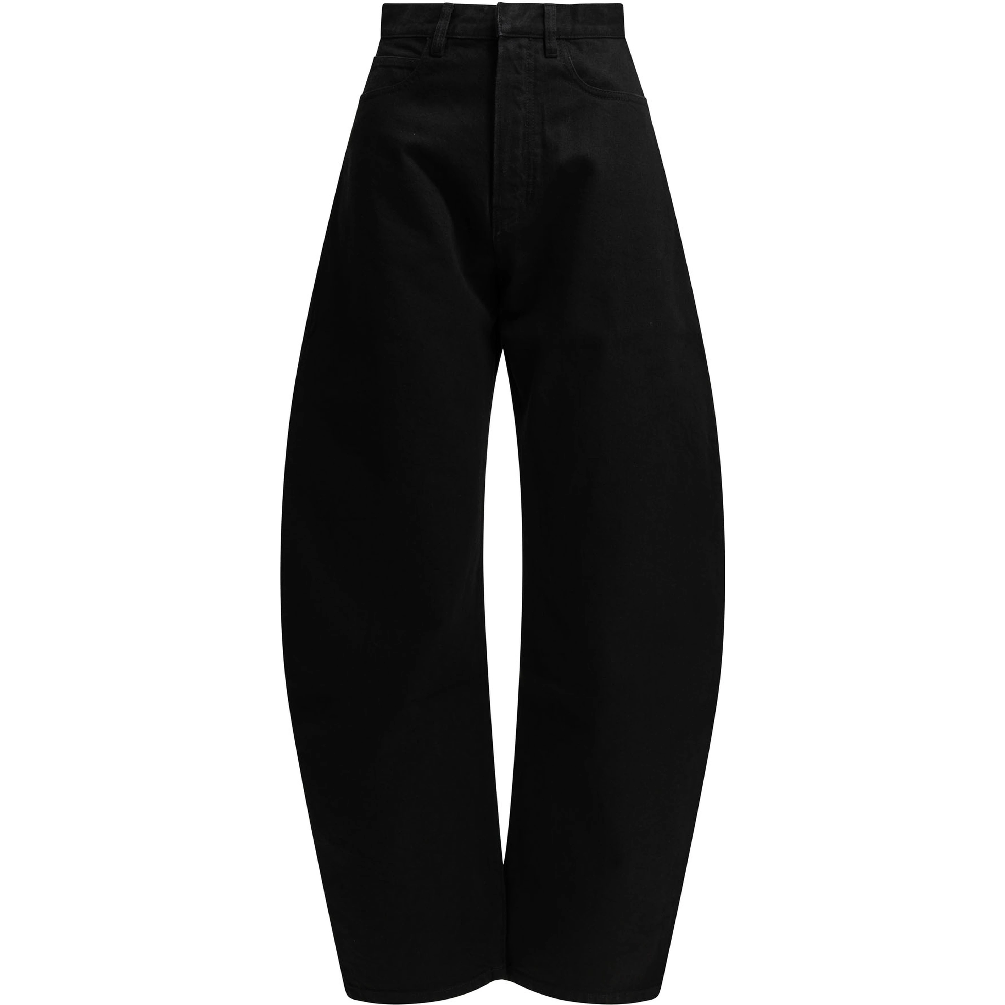 "Round" Wide-Leg Jeans