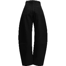 "Round" Wide-Leg Jeans