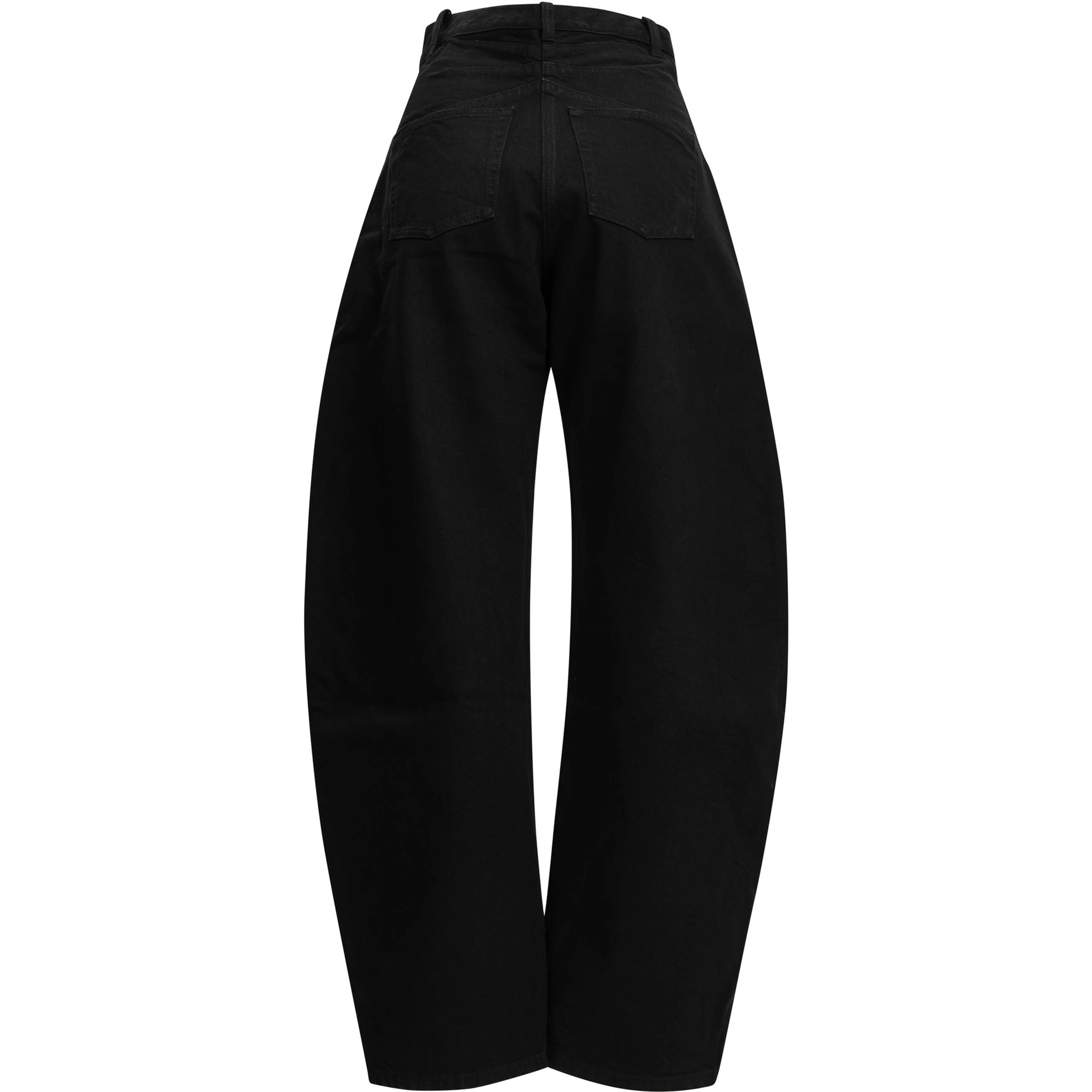 "Round" Wide-Leg Jeans