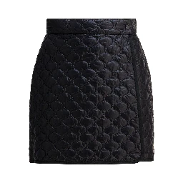 Quilted wrap skirt