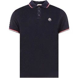 Button-down polo shirt with logo