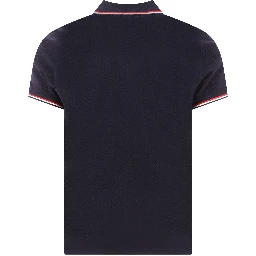 Button-down polo shirt with logo