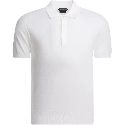 Cotton knit polo shirt