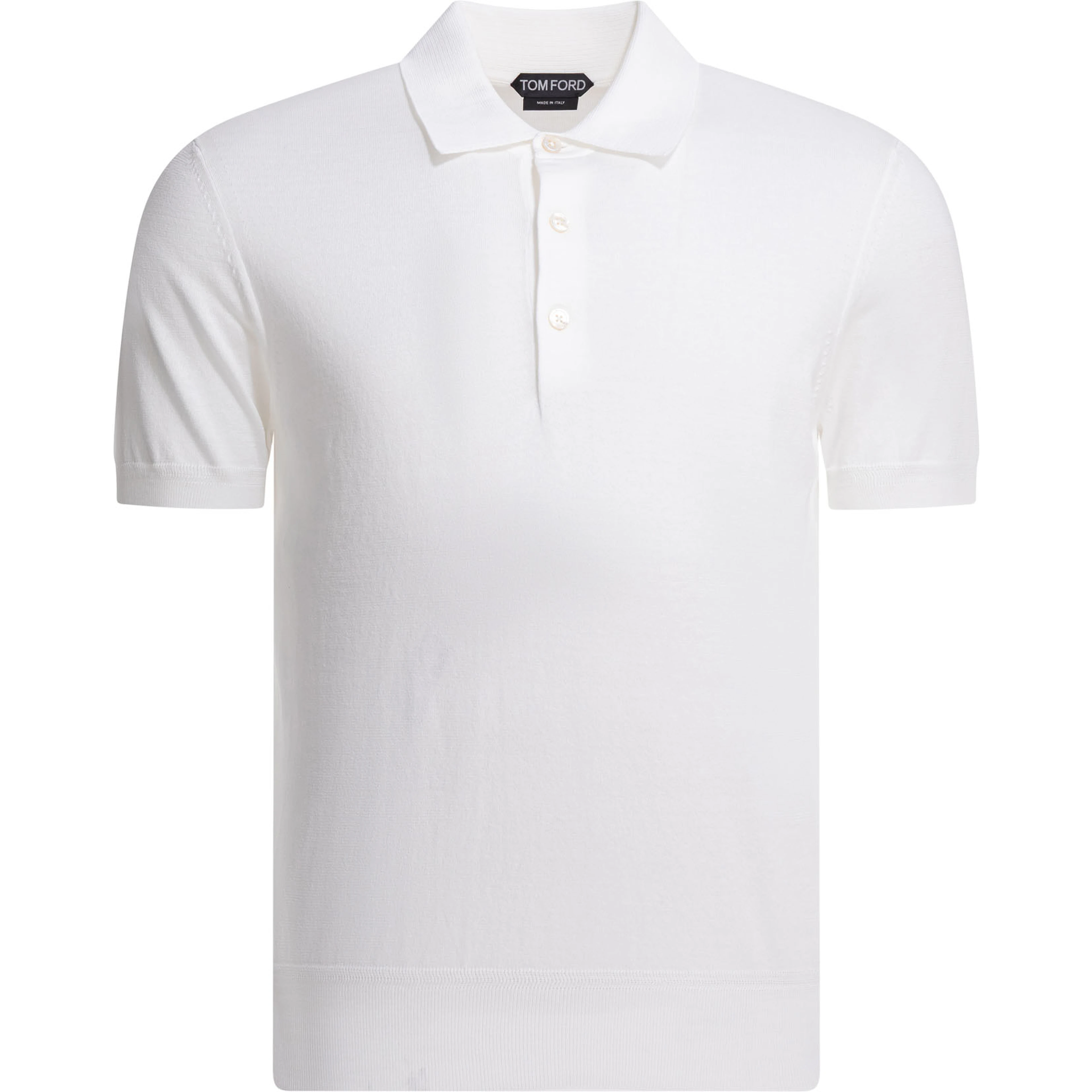 Cotton knit polo shirt