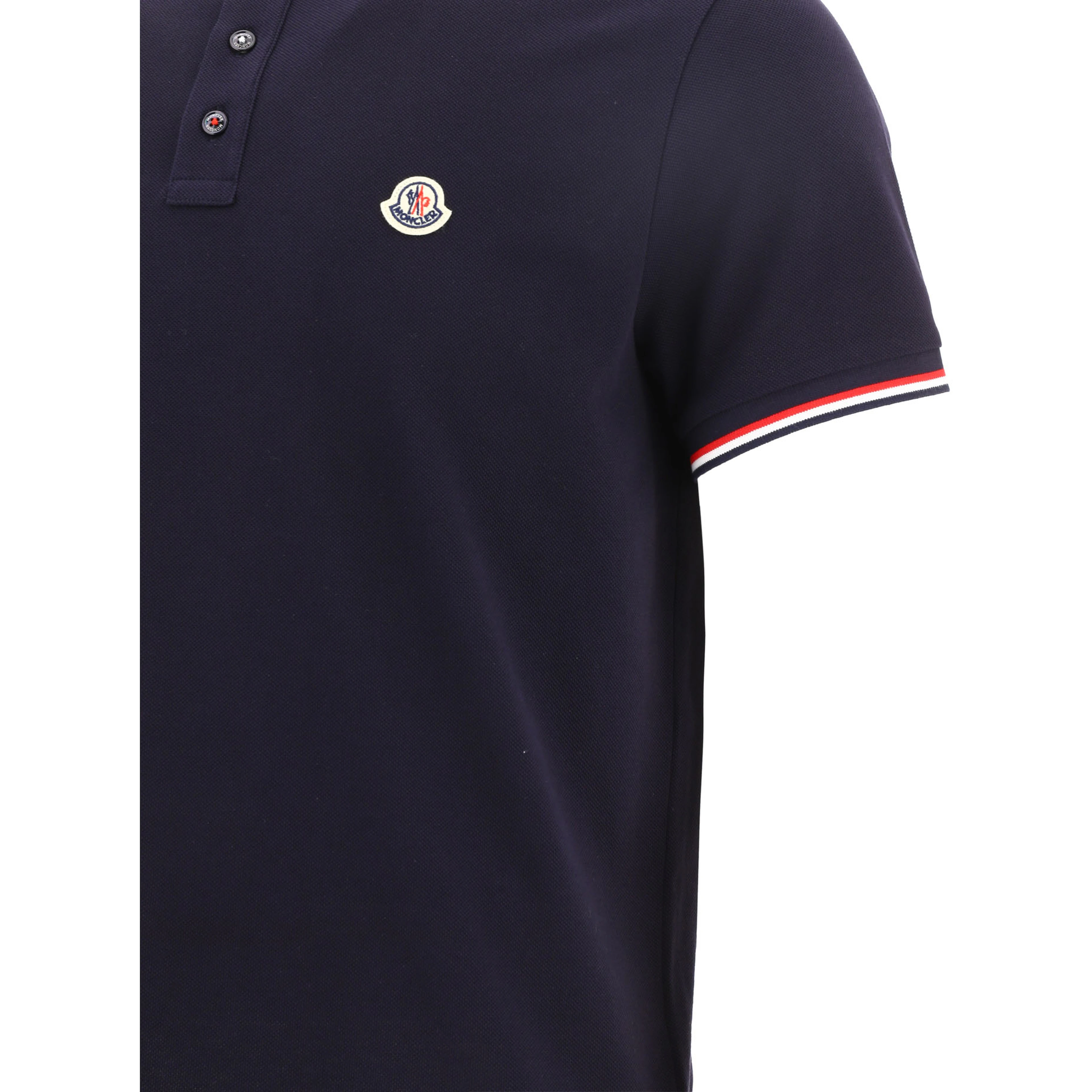 Button-down polo shirt with logo