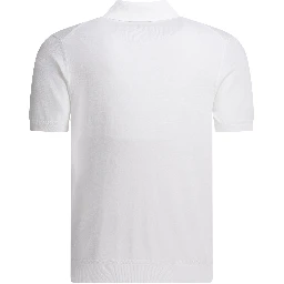 Cotton knit polo shirt