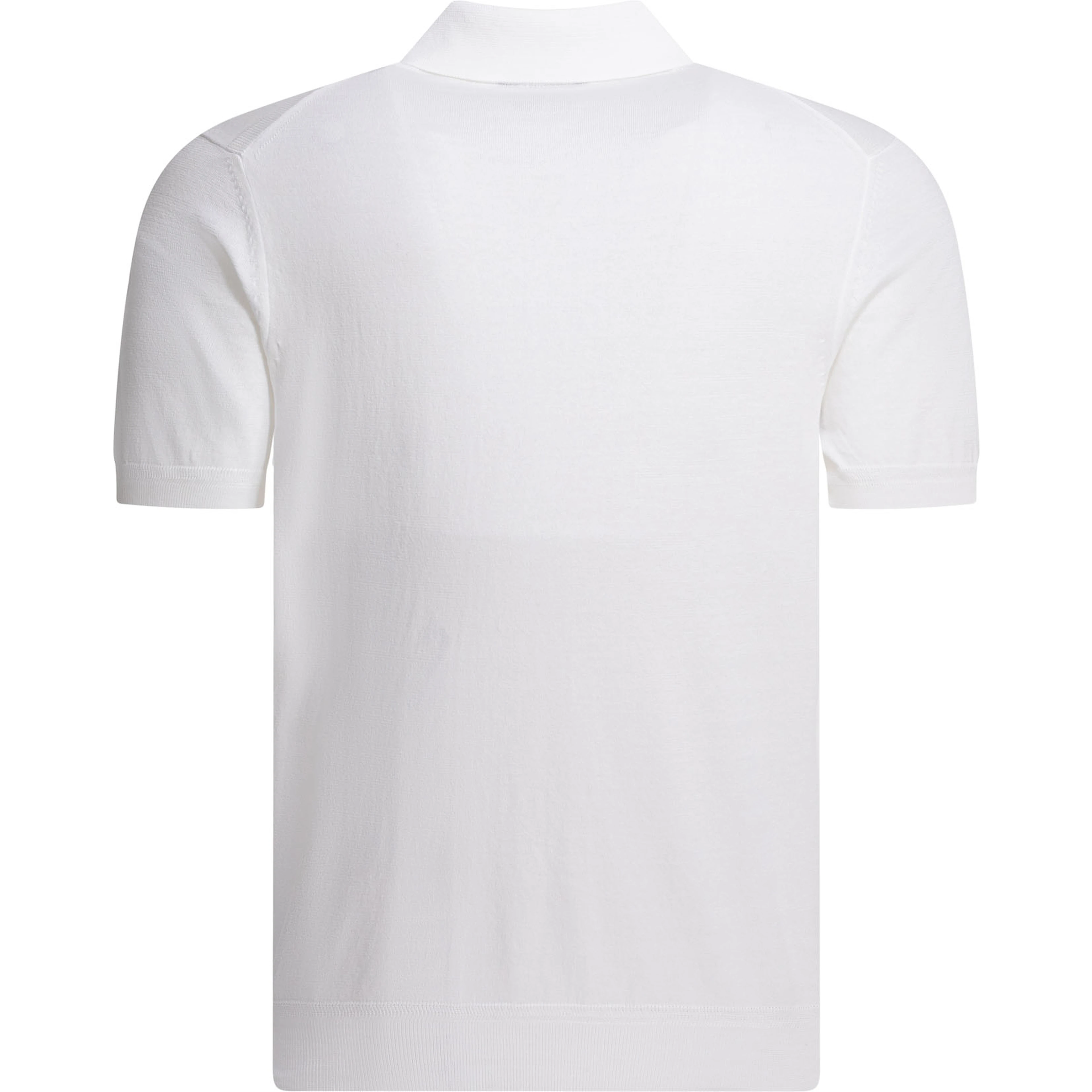 Cotton knit polo shirt