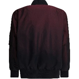 Solid-colored bomber jacket