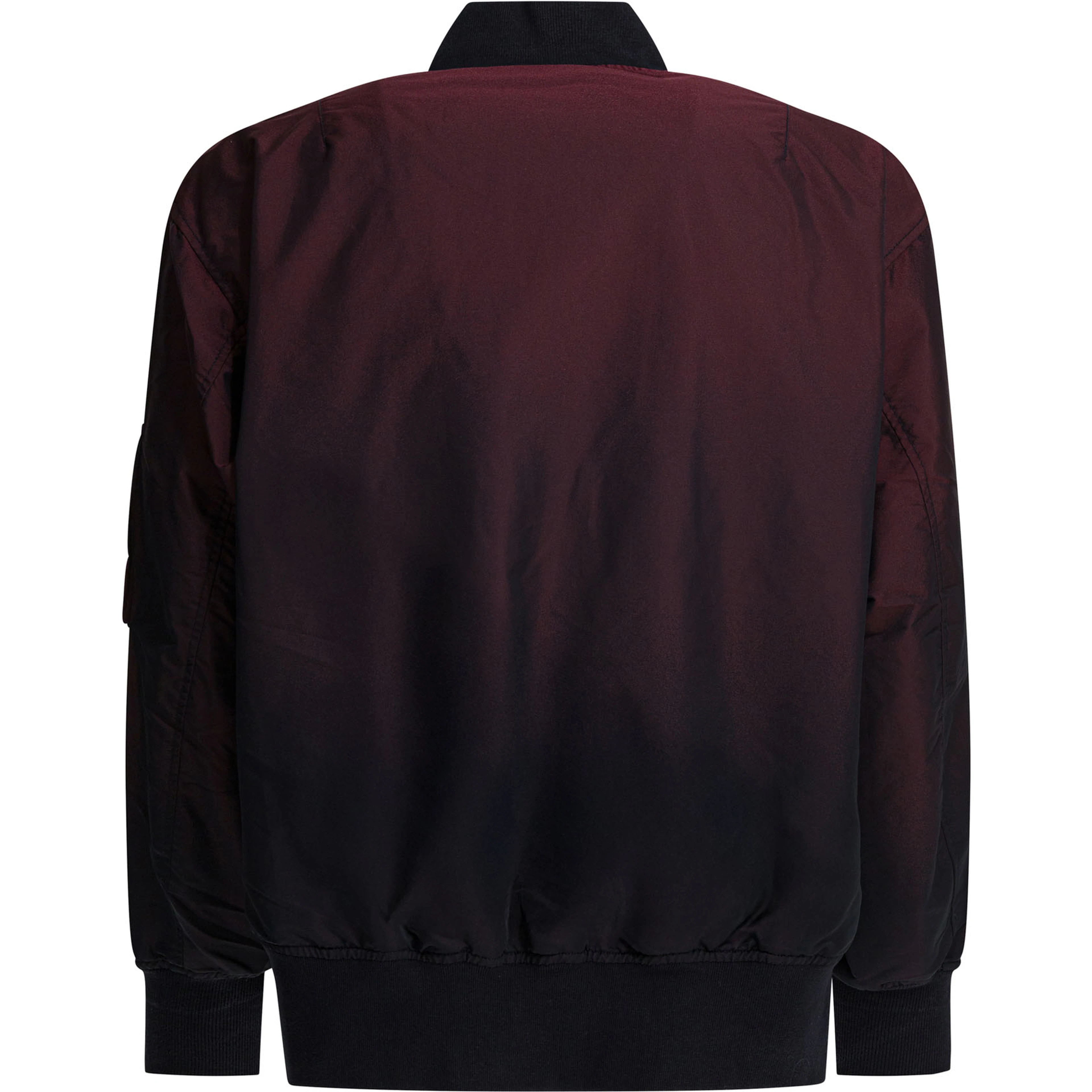Solid-colored bomber jacket